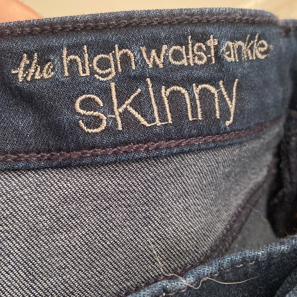 7 For All Mankind High Waist Ankle, Raw Hem, Super Skinny, 27x27, NWT, $165 MSRP - Picture 6 of 15